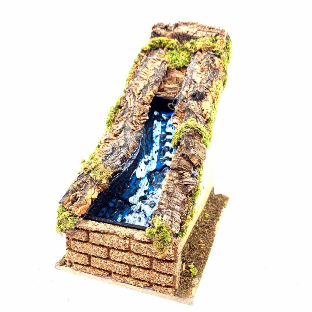 Ruscello per presepe con pompa 17x10 cm - immagine 2