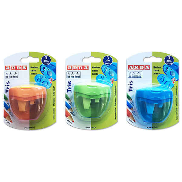 immagine-1-arda-temperino-tris-x-matitoni-jumbo-120-assortito-ean-8003438013378