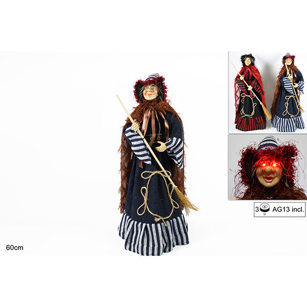 immagine-1-due-esse-christmas-befana-60cm-ctessuto-righe-e-mante-ean-8033113642036