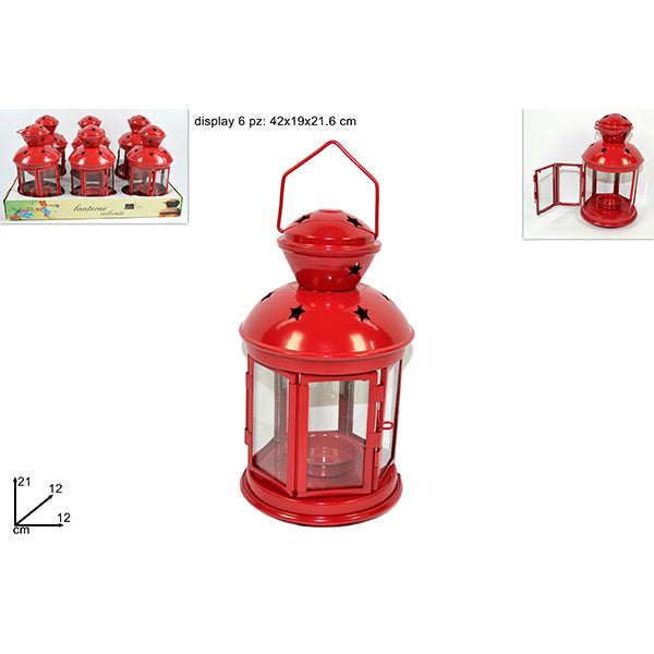 immagine-1-due-esse-christmas-lanterna-portatealight-21cm-rosso-i-ean-8033113450976