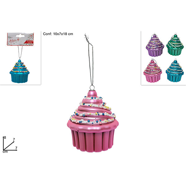 immagine-1-due-esse-christmas-muffin-appendino-4-colori-8cm-82565-ean-8053482194103
