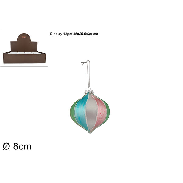 immagine-1-due-esse-christmas-palla-goccia-vetro-8cm-fasce-multic-ean-8053482166964