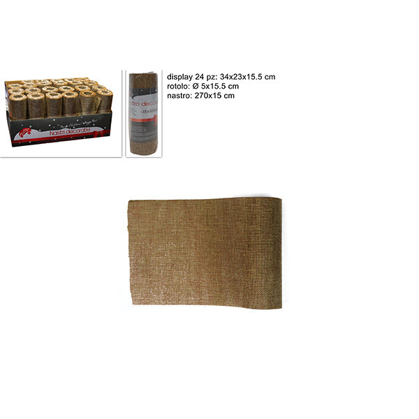 immagine-1-due-esse-christmas-rotolo-juta-15-x-270-cm-beige-lch1-ean-8033113467264