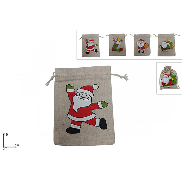 immagine-1-due-esse-christmas-sacchetto-juta-natalizio-14x19cm-4-ean-8053482169569