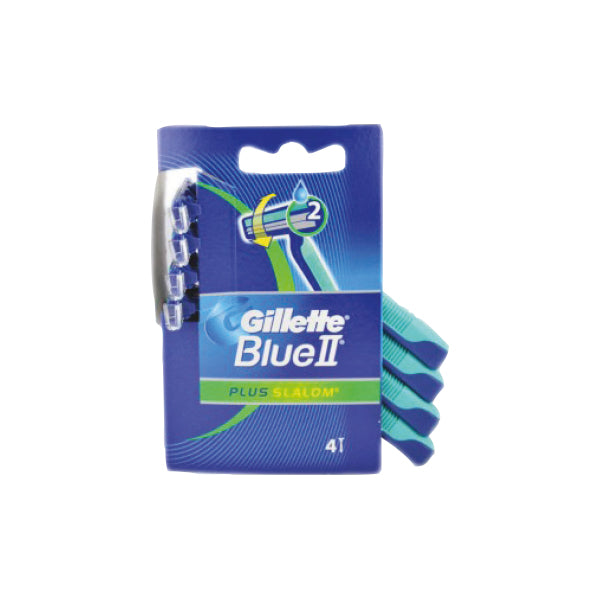 immagine-1-gillette-lamette-radi-getta-blue-ii-slalom-plus-gilette-4pz-ean-7702018094714