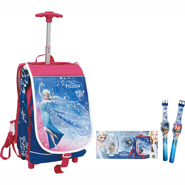 Zaino Scuola Trolley Frozen Con Gadget 87843