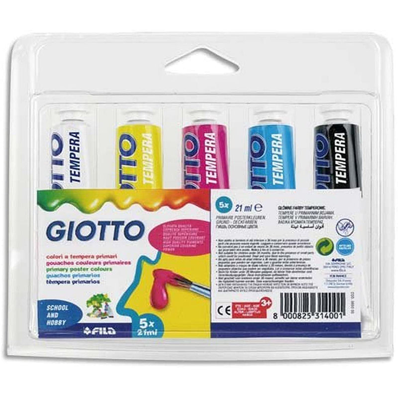 immagine-1-giotto-tempera-tubo-21ml-5-pezzi-colori-primari-0650-ean-8000825314001