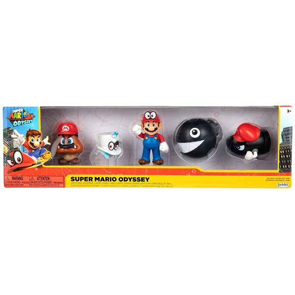 Jakks Super Mario Odyssey Set 5 Personaggi 6 5cm