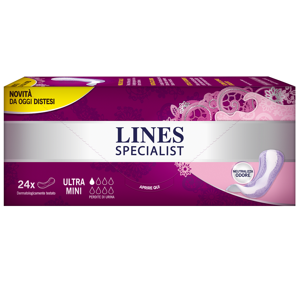immagine-1-lines-assorbenti-24-pz-specialist-ultra-mini-lines-ean-8001480117211