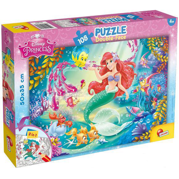 immagine-1-lisciani-puzzle-double-face-plus-108-sirenetta-ean-8008324048069