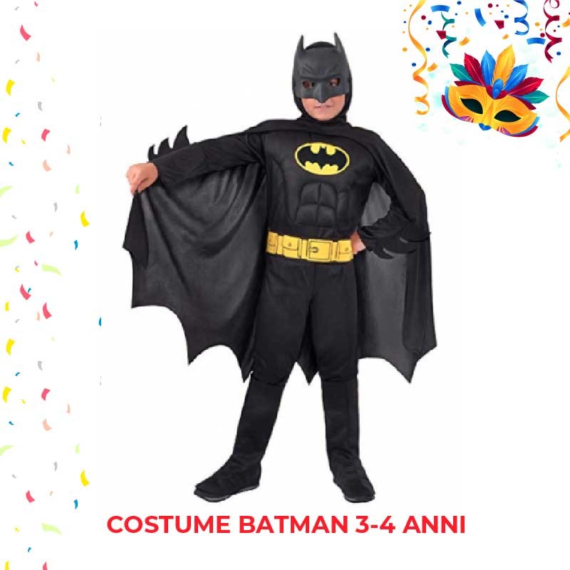 Maschera carnevale taglia 3-4 anni DC COMICS BATMAN 202591