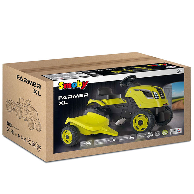 immagine-1-smoby-trattore-farmer-xl-verde-con-rimorchio-ean-3032167101303