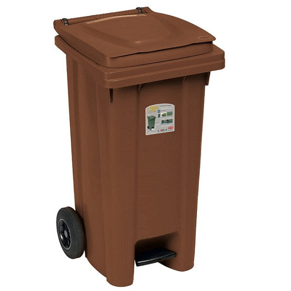 immagine-1-stefanplast-bidone-immondizia-marrone-120lt-stefanplast-ean-8003507257047