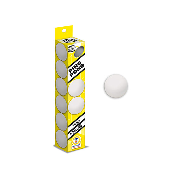 Palline Ping Pong 6pz In Scatola