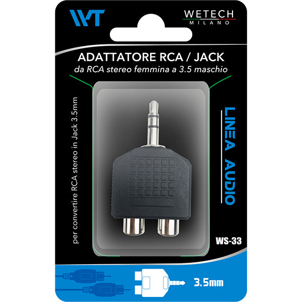 immagine-1-wetech-adattatore-jack-35mm-m2xrca-wetech-ws33-ean-8033065771648