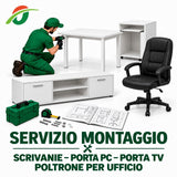 Montaggio Scrivanie + Porta TV + Poltrone da Ufficio