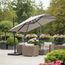 Ombrellone Altair Palo Laterale Grigio Chiaro 2x3m