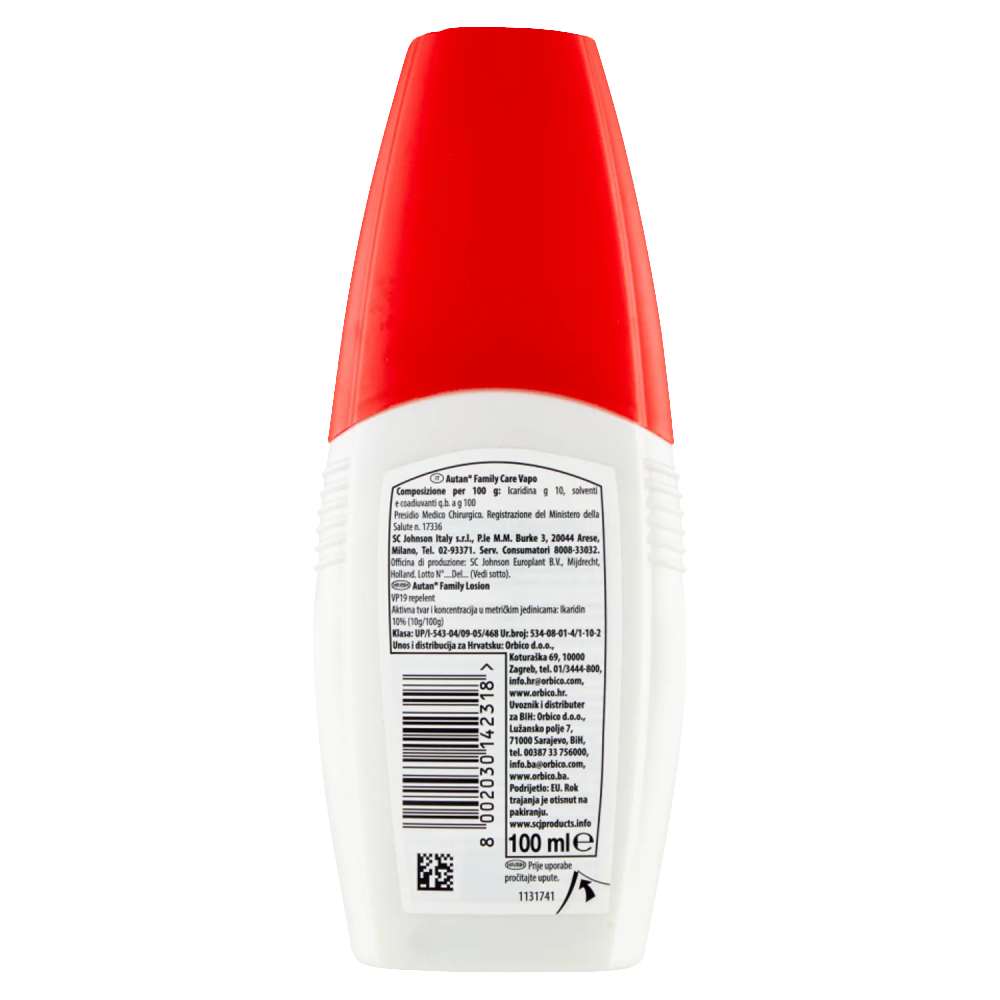 Repellente Family Vapo 100 Ml Autan