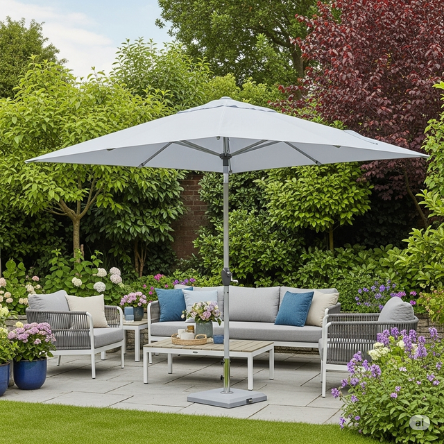 Ombrellone Da Giardino Iseo Bianco 3x3m