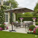 Ombrellone Da Giardino Egadi Taupe 3x3m