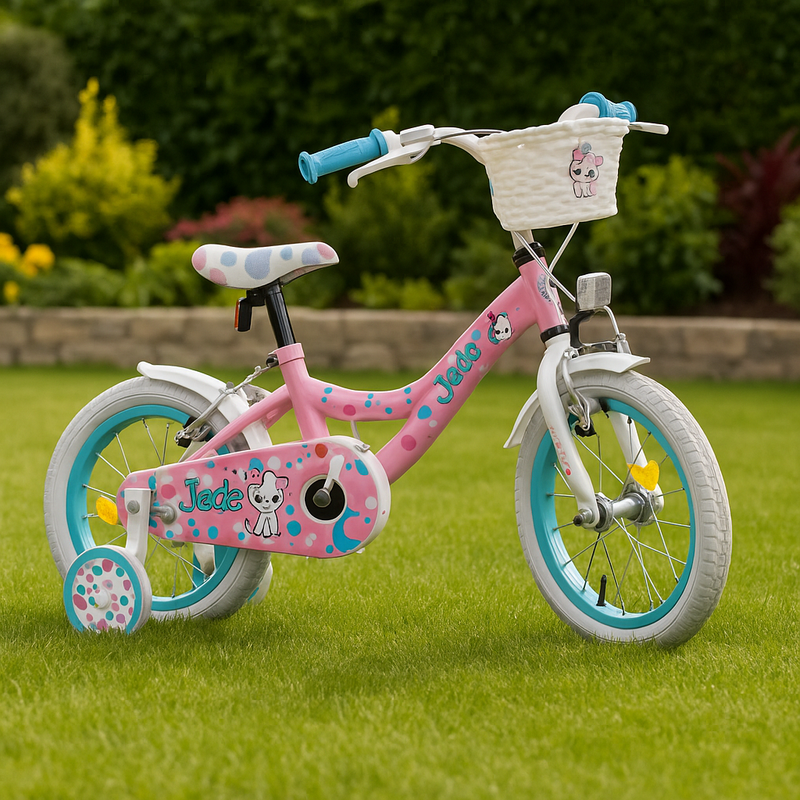 Bici 16" Girl Jade Con Rotelline Stabilizzatrici