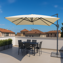 Ombrellone Newtown Palo Laterale Telo Ecru 2x3mt