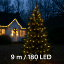 Luci Di Natale 180 Led Da Esterno Bianco Caldo