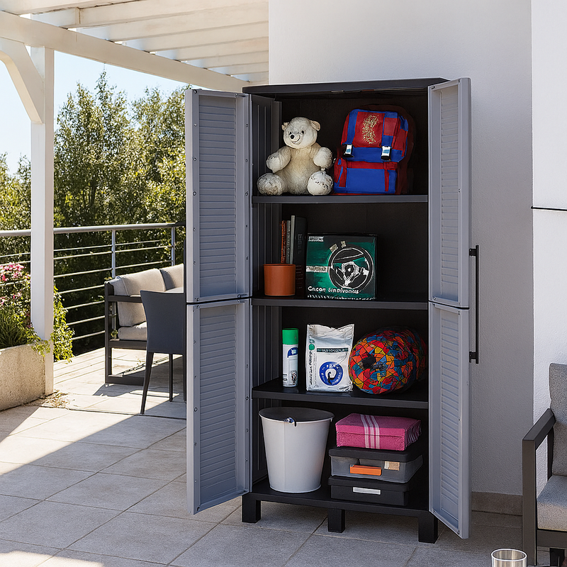 Armadio Family 2 Ante In Resina 68x37x169 Cm