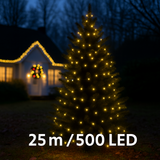 Luci Di Natale 500 Led Da Esterno Buanca Calda