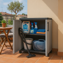 Armadio Family 2 Ante In Resina 68x37x90 Cm