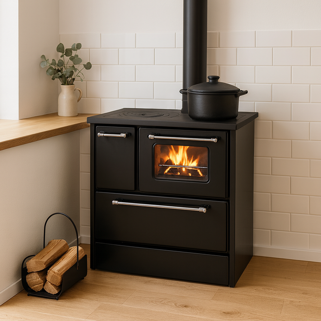 Cucina A Legna Beatrice Nera 9 Kw
