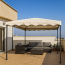 Gazebo Tettoia 3x2x2,6/2 Mt Ecru