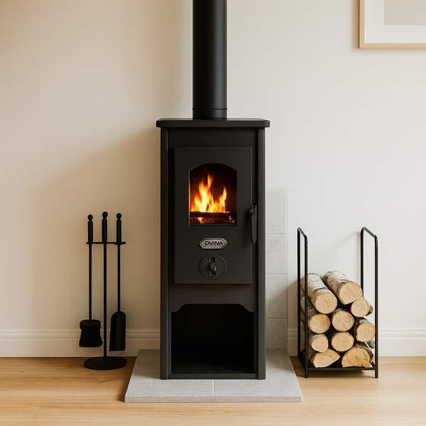 Stufa A Legna Irina 6kw Nera