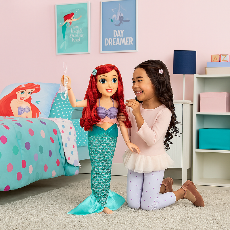 Jakks Disney Princess Bambola Ariel 80cm