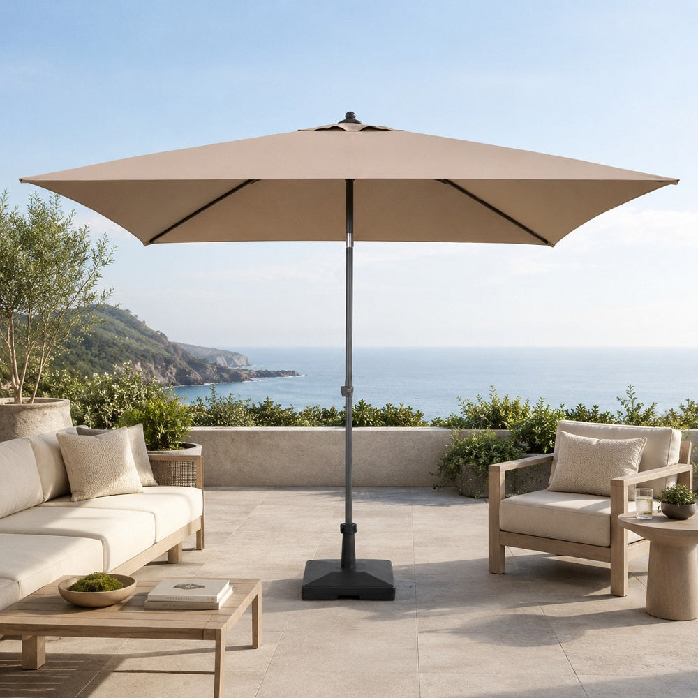 Ombrellone Da Giardino Iseo Taupe 3x3m