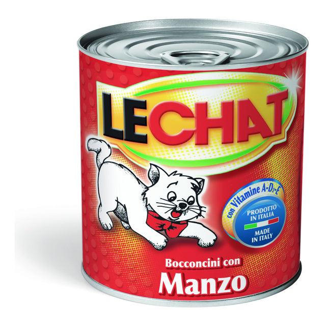 Bocconcini Lechat Con Manzo 720gr Monge