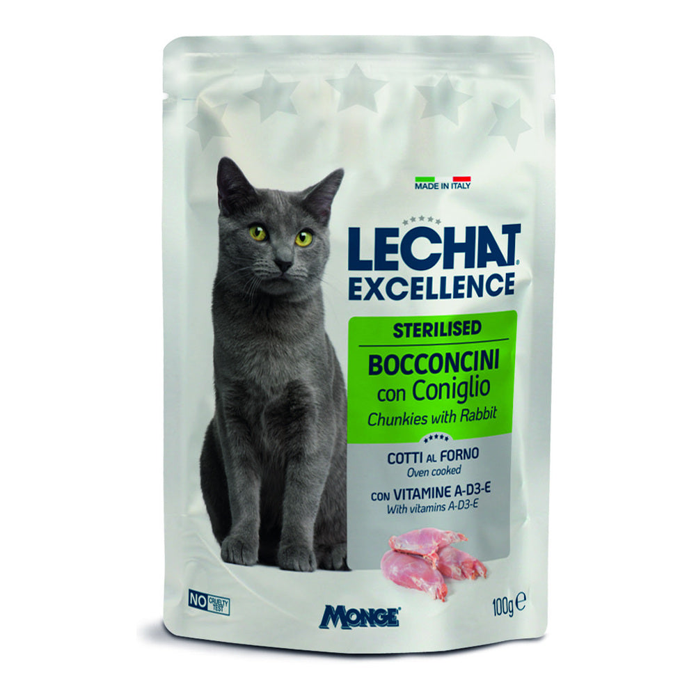 Blister Lechat Excellence 100gr Coniglio Monge
