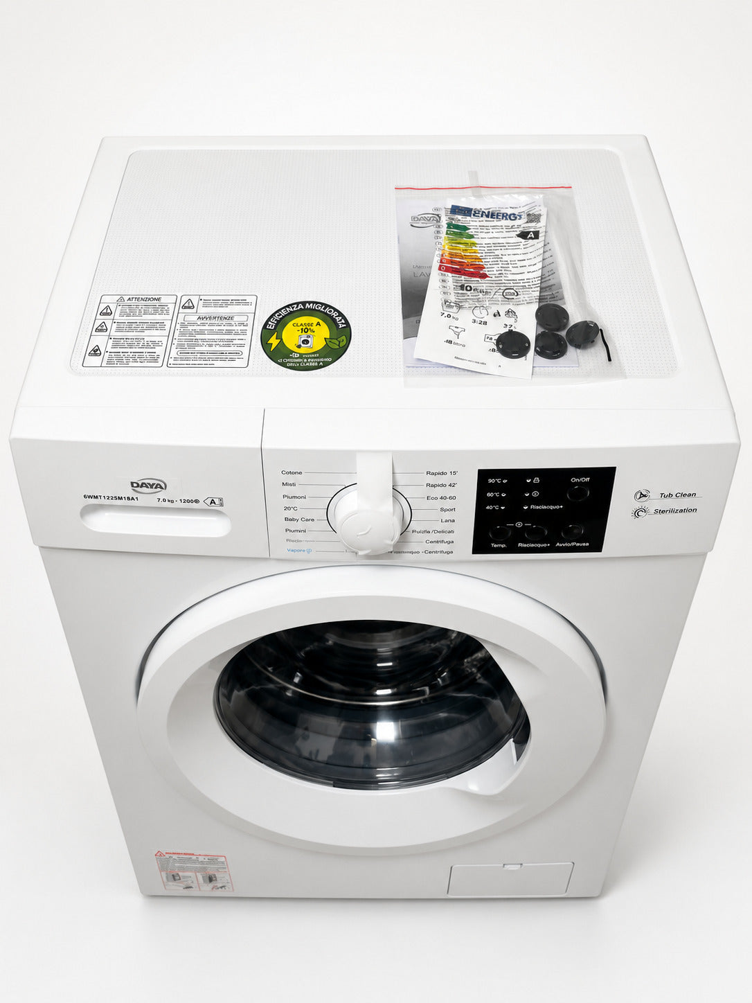 Lavatrice Outlet Daya 7kg Inverter Dsw71225m18a1 - Imperfezione Estetica