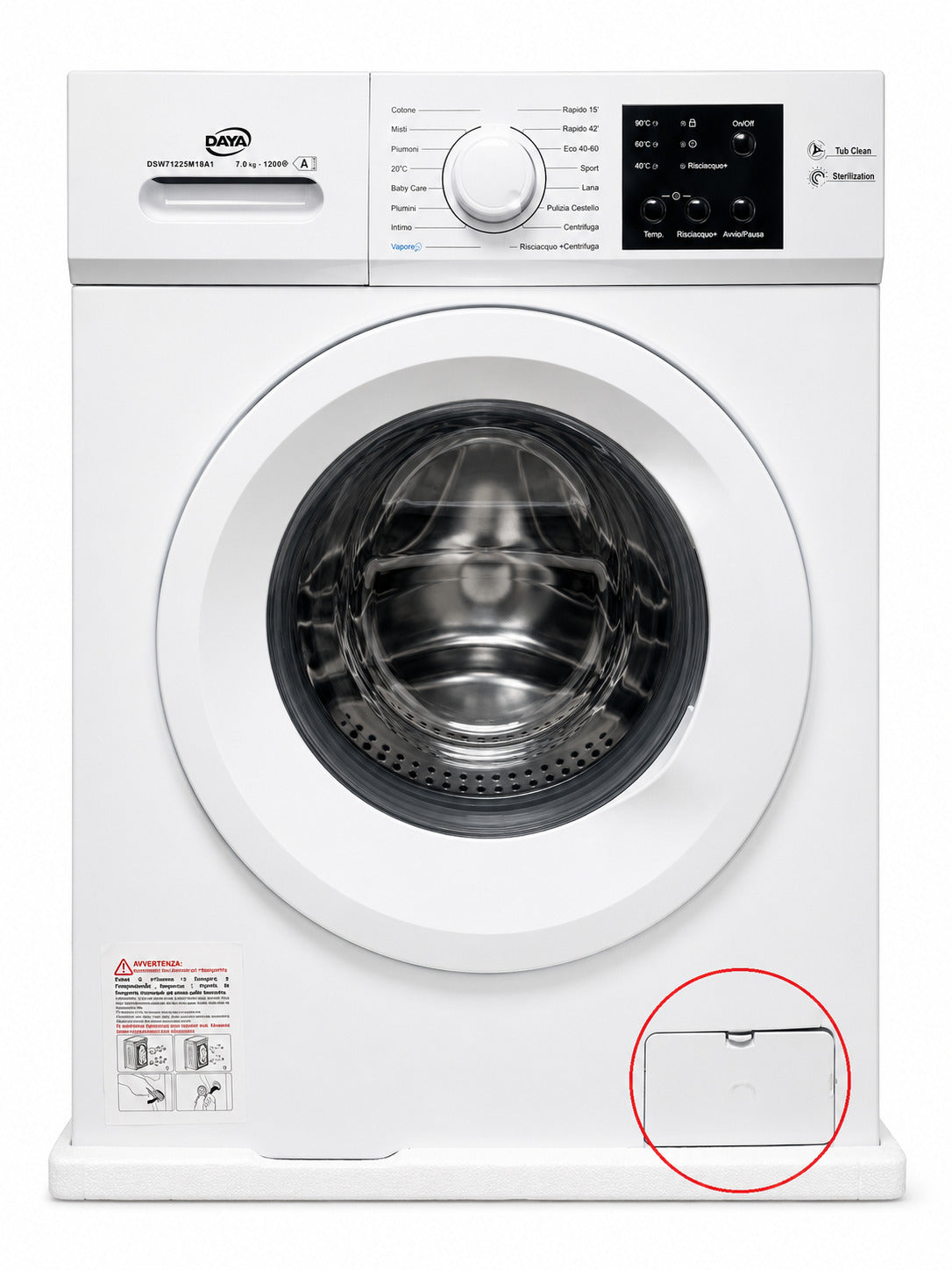 Lavatrice Outlet Daya 7kg Inverter Dsw71225m18a1 - Imperfezione Estetica