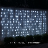 Tenda Luci Di Natale 192ledflash 3x1 Bianca Fredda