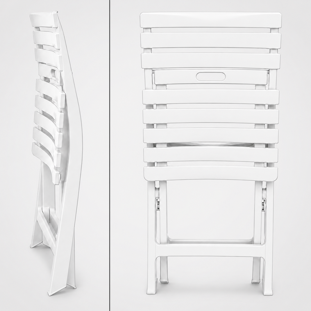 Set Tavolo Nettuno Bianco + 4 sedie Birki