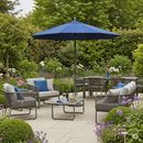 Ombrellone Iris Blu Diametro 240 Cotone