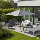 Ombrellone Da Giardino Giglio Taupe 2x3m