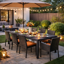 Tavolo Queen Allungabile In Resina 150/220x90x72cm