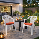 Poltrona Lyra In Resina Bianca