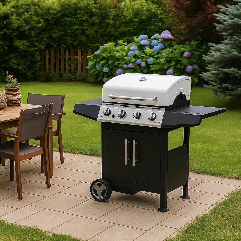 Barbecue A Gas Golosone Con 4 Bruciatori 17kw
