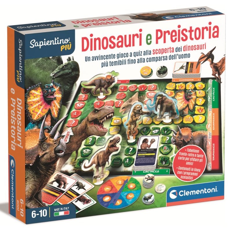 clementoni sapientino dinosauri e preistoria ean 8005125165995