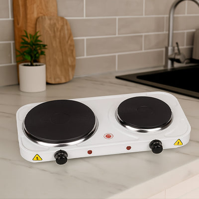 Fornello Elettrico Portatile Wiltec A 2 Piastre In Ghisa - 2000W Per Campeggio E Casa Con Protezione - Foto 9