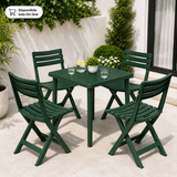 Set Tavolo Nettuno Verde + 4 Sedie Birki