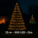 Luci Di Natale 500 Led Da Esterno Giallo Oro